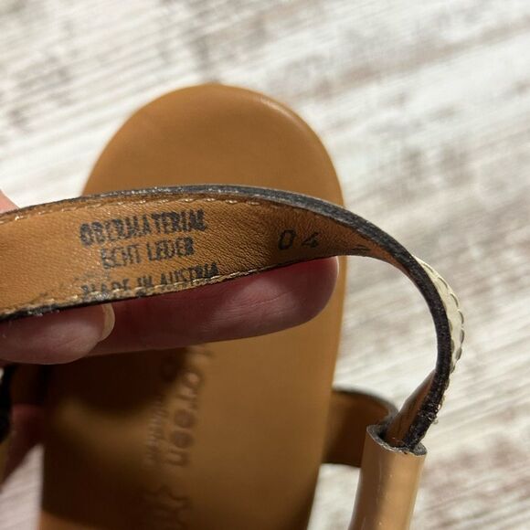 Women’s Paul Green Phoenix wedge heel sandals red strap leather size 6 - Picture 8 of 9